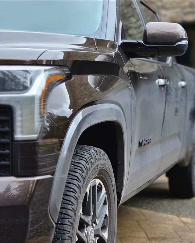 a truck exterior before detailing